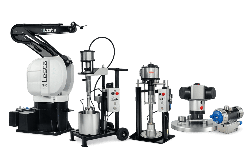 Custom automated industrial spray finishing system configuration.