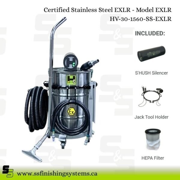 Hafcovac Certified Stainless Steel Vacuums EXLR