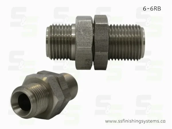 Hosco 3/8 NPS(M) X 3/8 NPS(M) REVERSE BULKHEAD