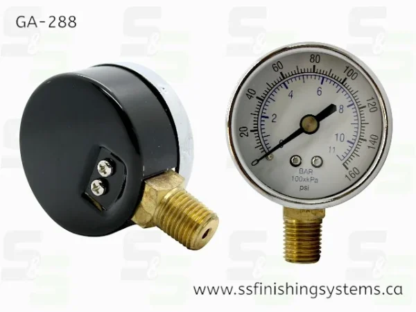 Devilbiss Gauge 0-160 BTM 1/4 NPT-M