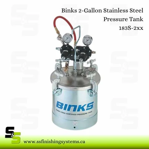 Binks 2-Gal Stainless Steel Pressure Tank