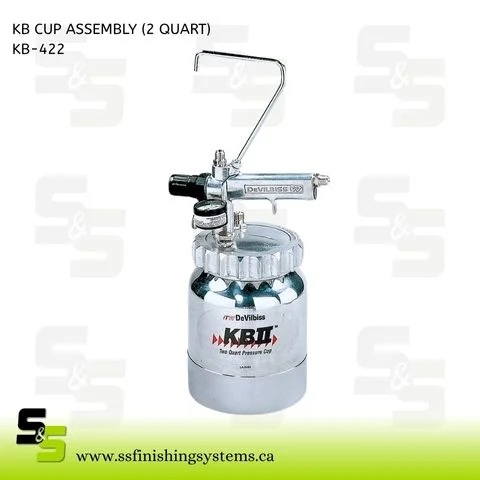 DeVilbiss 2-Quart KB Aluminum Paint Cup – KB-422