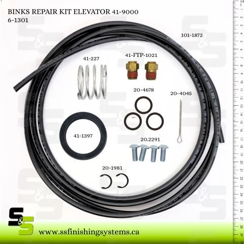 BINKS REPAIR KIT ELEVATOR 41-9000