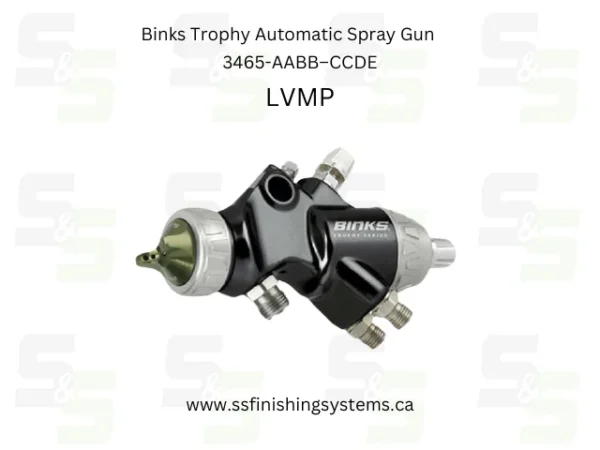Binks Trophy Series Automatic Spray Gun-3465 LVMP