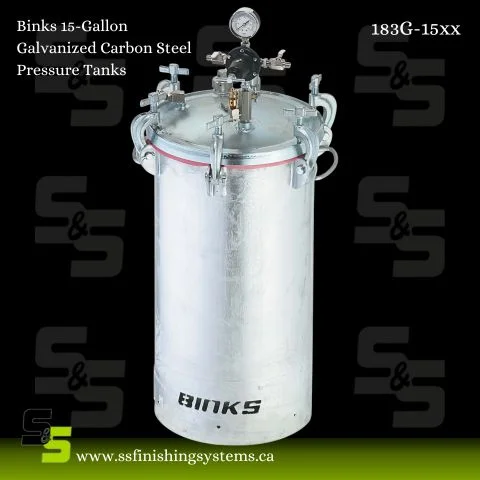 Binks 15-Gal Galvanized Carbon Steel Pressure Tanks