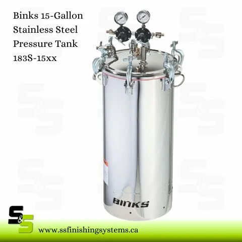 Binks 15-Gal Stainless Steel Pressure Tank