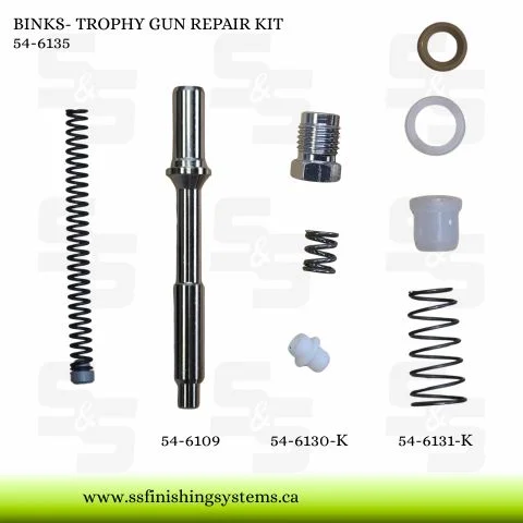 Binks Trophy Spray Gun Repair Kit – 54-6135