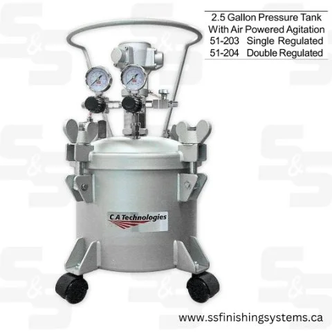 C.A. Technologies 2.5-Gallon Bottom Outlet Pressure Tanks