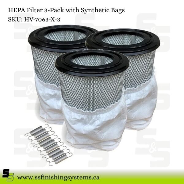 HEPA Filter 3-Pack with Synthetic Bags