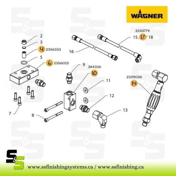 2333779 HOSE AP DN6 PRESS. 325 BAR