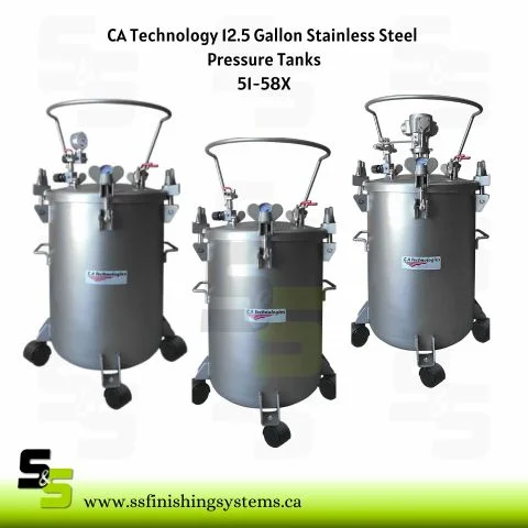 C.A. Technologies 12.5-Gallon Bottom Outlet Pressure Tanks