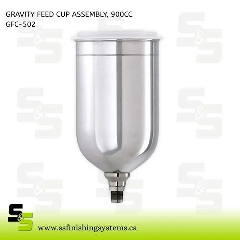 DeVilbiss 900cc Aluminum Gravity Feed Cup – GFC-502