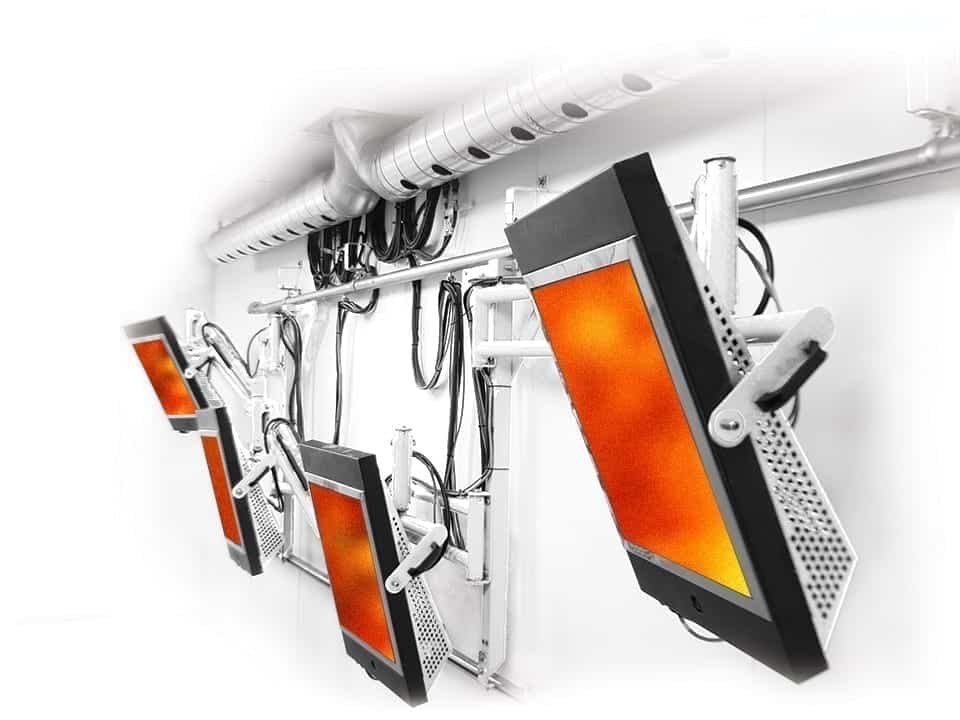 Sun-Spot HT-100 catalytic infrared heater operating